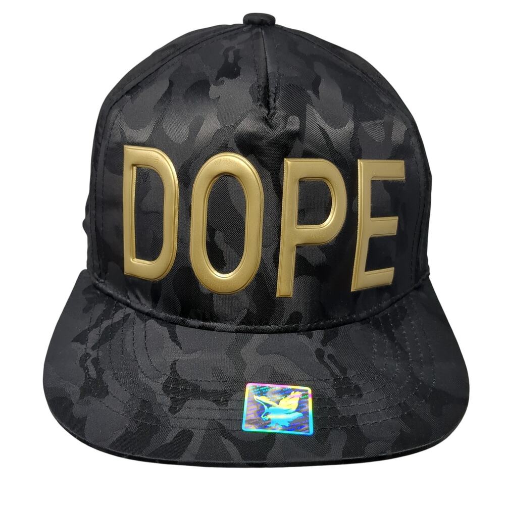 Dope Snapback Hat Multicolor One Size Adjustable Camouflage Ace Cap
